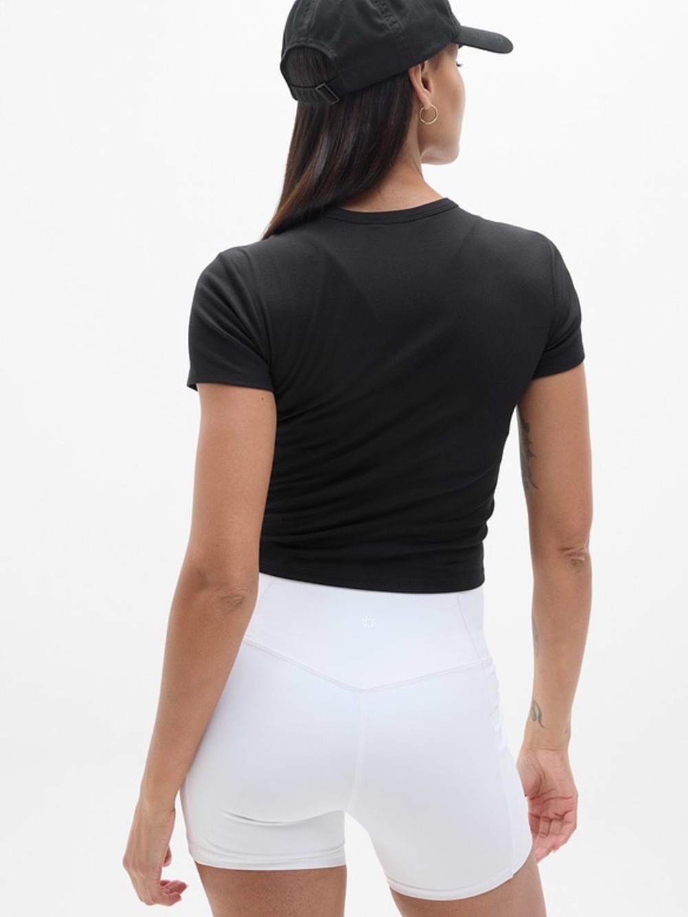 Athleta Signature Rib Crop Tee - Picture 3 of 5